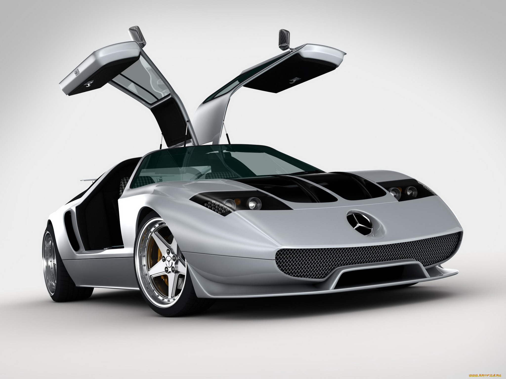 gwa, mercedes, benz, ciento, once, , 3, gullwing, doors